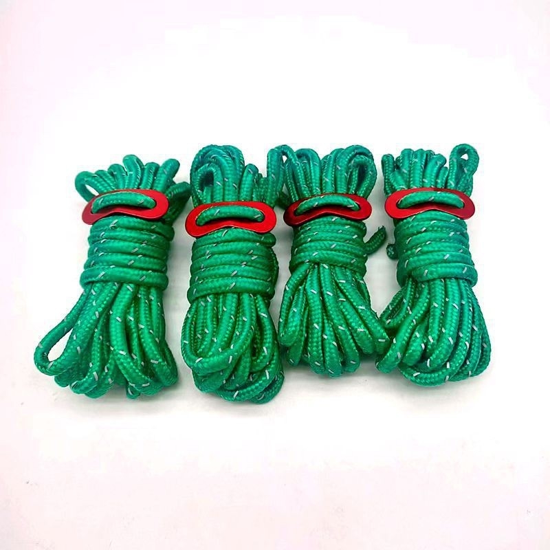 Sfoară de cort 5 mm, reflectivă, anti-vânt, pentru cort și camping