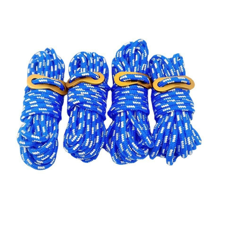 Sfoară de cort 5 mm, reflectivă, anti-vânt, pentru cort și camping