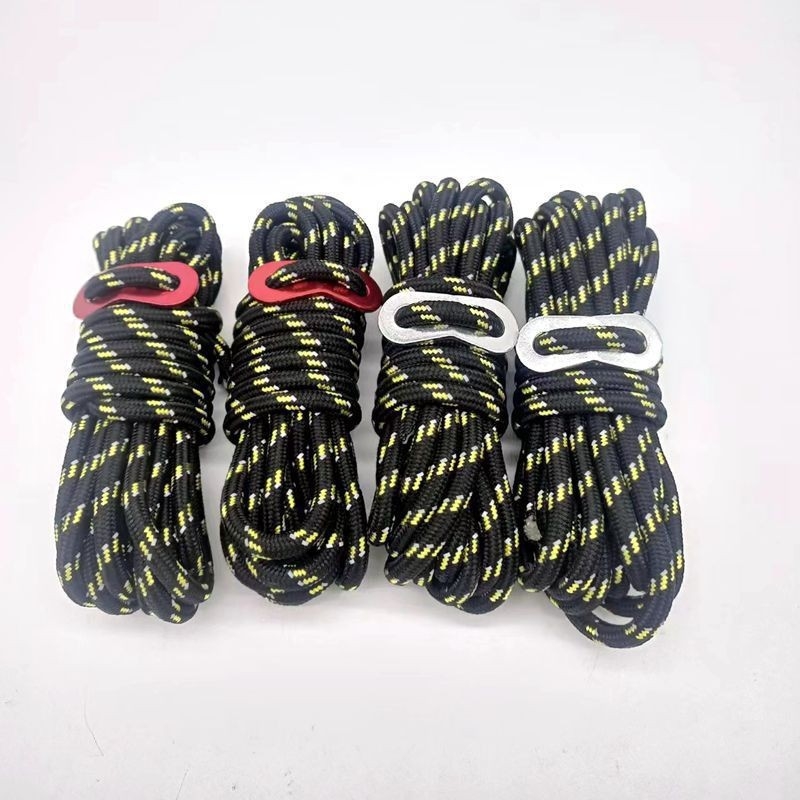 Sfoară de cort 5 mm, reflectivă, anti-vânt, pentru cort și camping