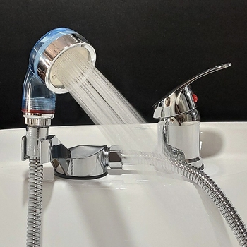 Comey duș portabil pentru masă de spălat părul în salon - manual, economie de apă, ABS, formă rotundă