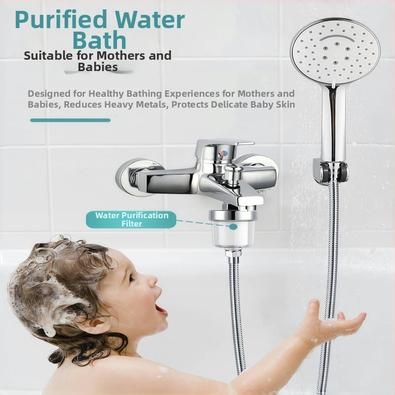 Sprchový filter ABS, univerzálny model, kruhový tvar, max 60°C