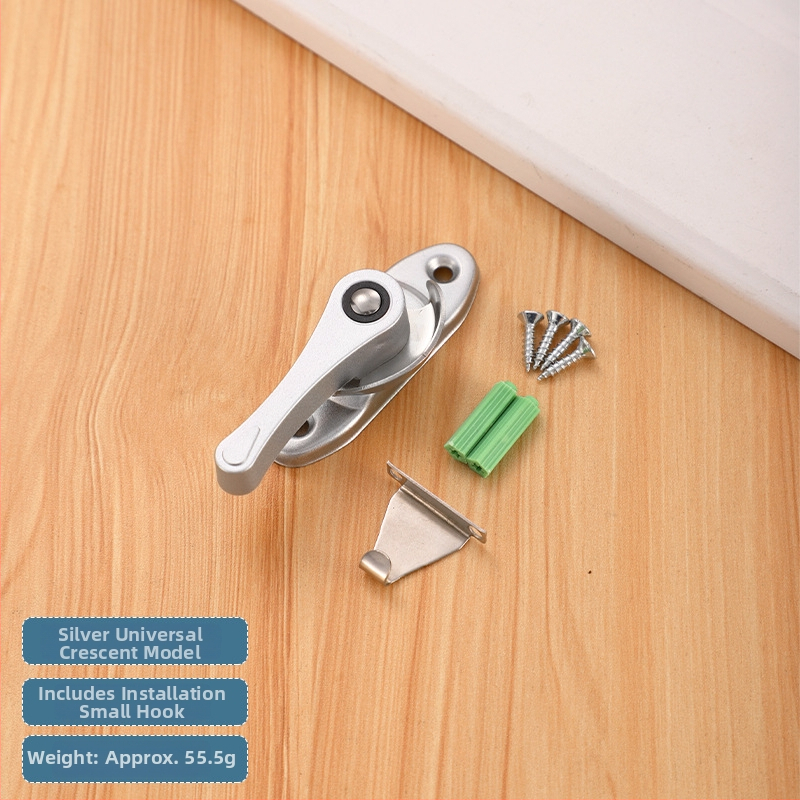 Zámok v tvare mesiaca typu B | Nerezová oceľ a plastická oceľ | Pre dvere a okná | Moderný štýl