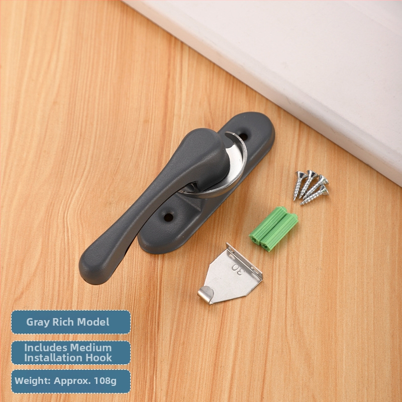 Zámok v tvare mesiaca typu B | Nerezová oceľ a plastická oceľ | Pre dvere a okná | Moderný štýl