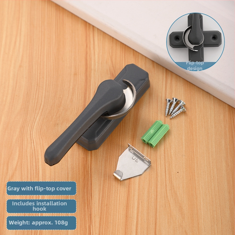 Zámok v tvare mesiaca typu B | Nerezová oceľ a plastická oceľ | Pre dvere a okná | Moderný štýl