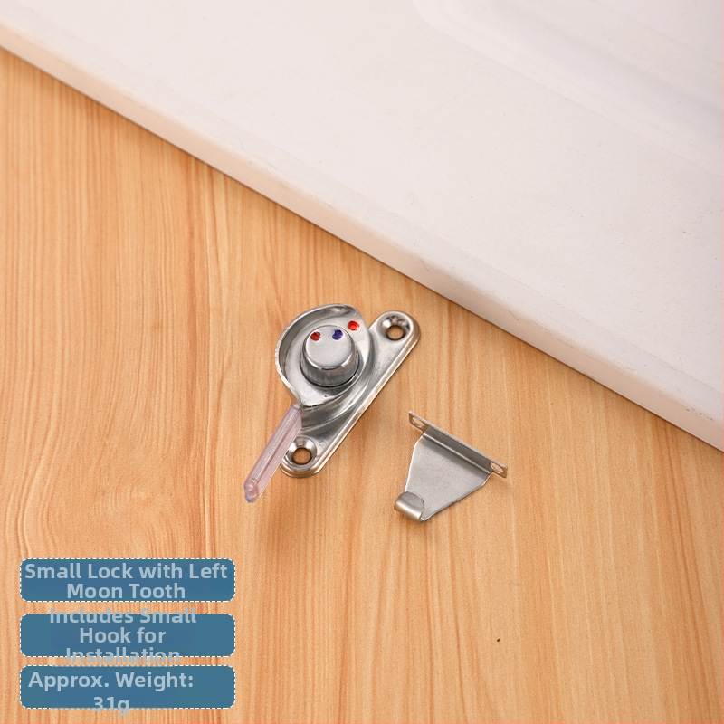 Zámok v tvare mesiaca typu B | Nerezová oceľ a plastická oceľ | Pre dvere a okná | Moderný štýl