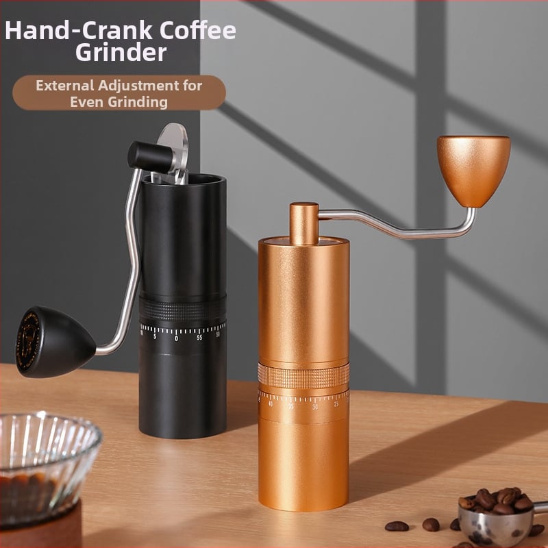 Nine Forging Χειροκίνητος Μύλος Καφέ – CNC εξωτερικά ρυθμιζόμενος με ρυθμίσεις επτά αστέρων, χειροκίνητος, ρετρό στυλ πολυτελείας, δυνατότητα προσαρμογής