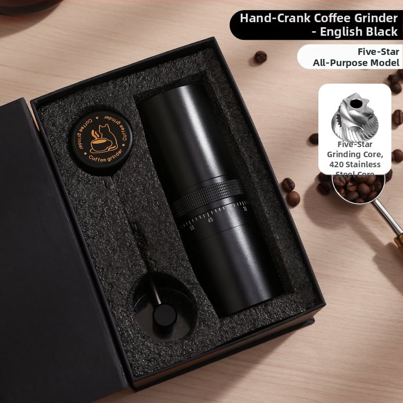 Nine Forging Χειροκίνητος Μύλος Καφέ – CNC εξωτερικά ρυθμιζόμενος με ρυθμίσεις επτά αστέρων, χειροκίνητος, ρετρό στυλ πολυτελείας, δυνατότητα προσαρμογής