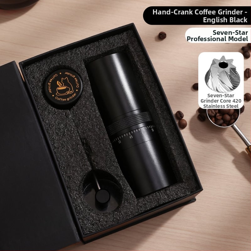 Nine Forging Χειροκίνητος Μύλος Καφέ – CNC εξωτερικά ρυθμιζόμενος με ρυθμίσεις επτά αστέρων, χειροκίνητος, ρετρό στυλ πολυτελείας, δυνατότητα προσαρμογής