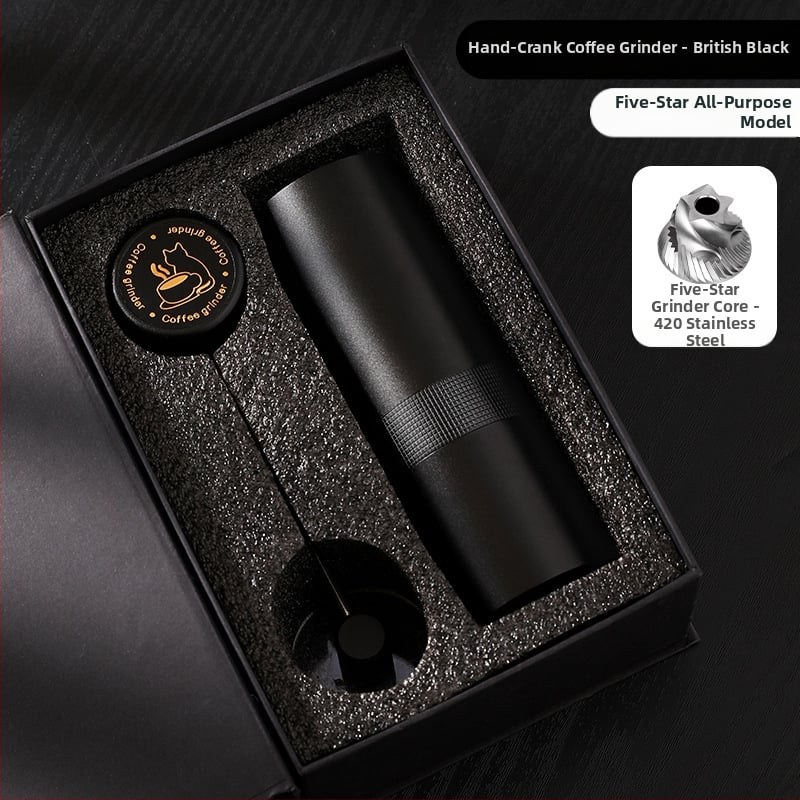 Nine Forging Χειροκίνητος Μύλος Καφέ – CNC εξωτερικά ρυθμιζόμενος με ρυθμίσεις επτά αστέρων, χειροκίνητος, ρετρό στυλ πολυτελείας, δυνατότητα προσαρμογής