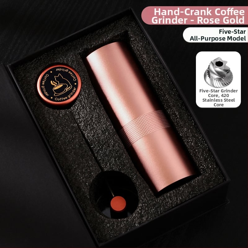 Nine Forging Χειροκίνητος Μύλος Καφέ – CNC εξωτερικά ρυθμιζόμενος με ρυθμίσεις επτά αστέρων, χειροκίνητος, ρετρό στυλ πολυτελείας, δυνατότητα προσαρμογής