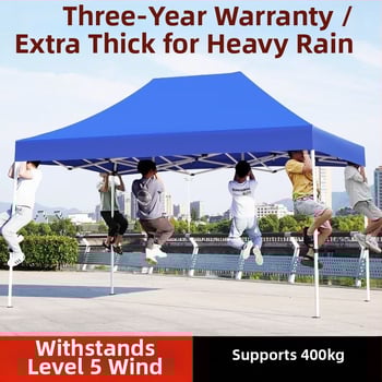 Lean and graceful kültéri árnyékoló sátor, extra vastag szerkezet, összehajtható négy lábú sátor, Oxford anyag, vízállóság >3000 mm, termékkód 1026076010