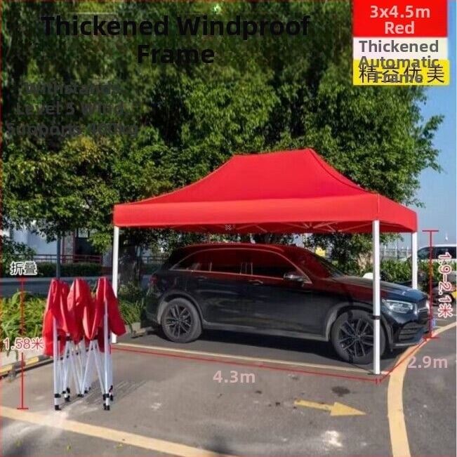 Lean and graceful kültéri árnyékoló sátor, extra vastag szerkezet, összehajtható négy lábú sátor, Oxford anyag, vízállóság >3000 mm, termékkód 1026076010