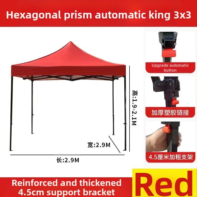 Lean and graceful kültéri árnyékoló sátor, extra vastag szerkezet, összehajtható négy lábú sátor, Oxford anyag, vízállóság >3000 mm, termékkód 1026076010