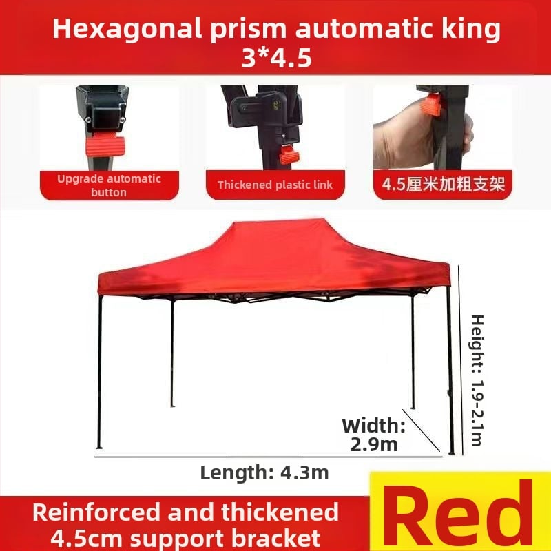 Lean and graceful kültéri árnyékoló sátor, extra vastag szerkezet, összehajtható négy lábú sátor, Oxford anyag, vízállóság >3000 mm, termékkód 1026076010