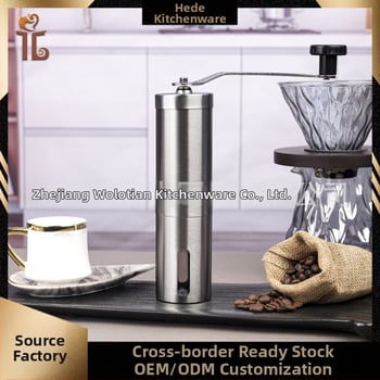 Χειροκίνητος Αλεστηρας Καφέ, σώμα από 304 Ανοξείδωτο Ατσάλι, κεραμικοί κόφτες άλεσης, φορητός, χειροκίνητη λειτουργία