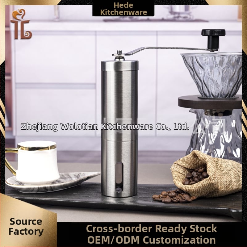 Χειροκίνητος Αλεστηρας Καφέ, σώμα από 304 Ανοξείδωτο Ατσάλι, κεραμικοί κόφτες άλεσης, φορητός, χειροκίνητη λειτουργία