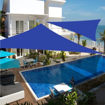 Kültéri háromszög árnyékoló, Oxford anyag, vízálló 2000-3000 mm, UV-védelem, Starry Galaxy