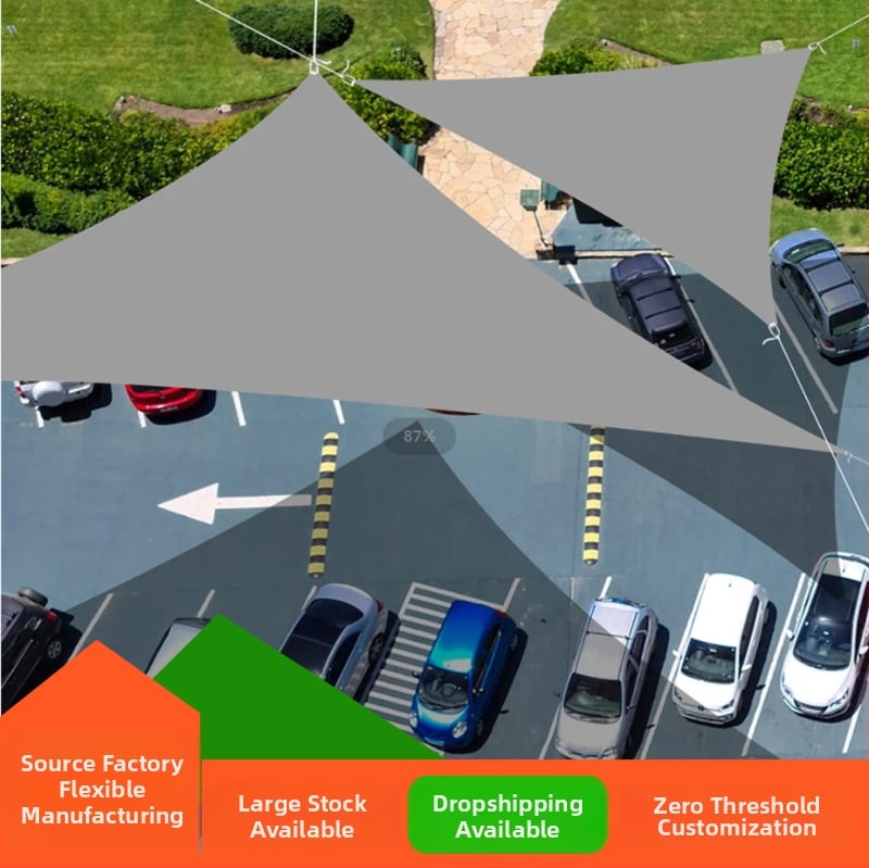 Kültéri háromszög árnyékoló, Oxford anyag, vízálló 2000-3000 mm, UV-védelem, Starry Galaxy