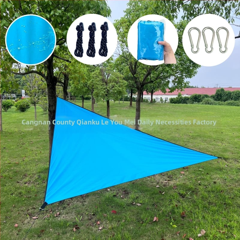 Beautiful Music háromszög alakú kültéri napellenző poliészter anyag, vízálló 1000-2000 mm