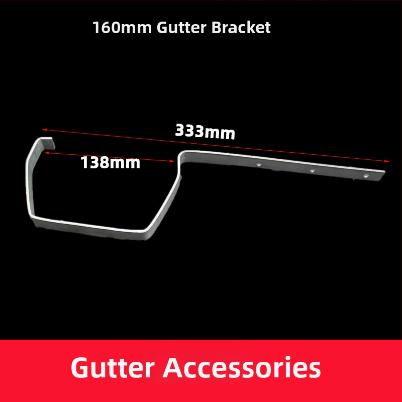 PVC drenážny žľab pre dažďovú vodu (Model 160, Hrúbka steny 2, Značka yf, Materiál PVC)