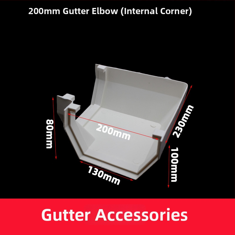 PVC drenážny žľab pre dažďovú vodu (Model 160, Hrúbka steny 2, Značka yf, Materiál PVC)