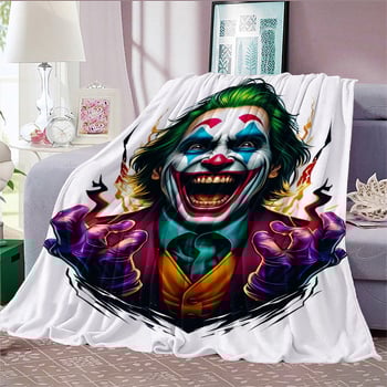 Cuvertură flanelă cu temă clovn — poliester ușor sub 300 g, personalizabilă cu poze, potrivită pentru toate anotimpurile