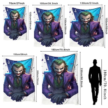 Cuvertură flanelă cu temă clovn — poliester ușor sub 300 g, personalizabilă cu poze, potrivită pentru toate anotimpurile