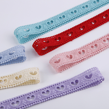 Xinya Szív alakú kötött szalag hajdísz, DIY kézműves, hajhoz és ruházathoz