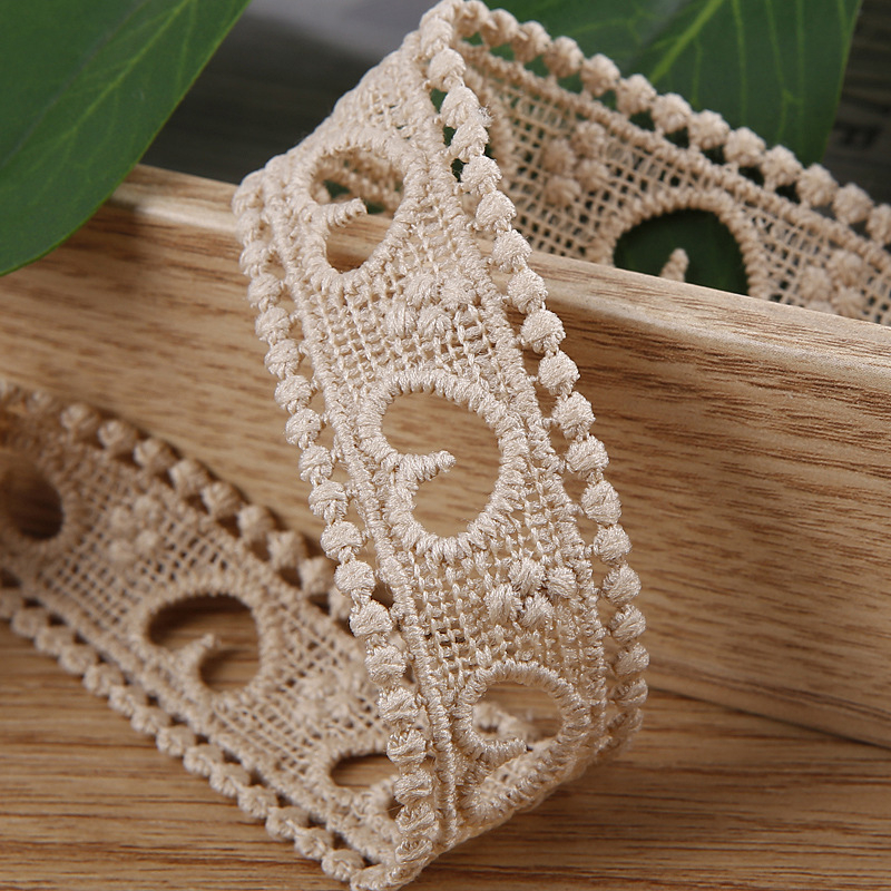 Xinya Szív alakú kötött szalag hajdísz, DIY kézműves, hajhoz és ruházathoz