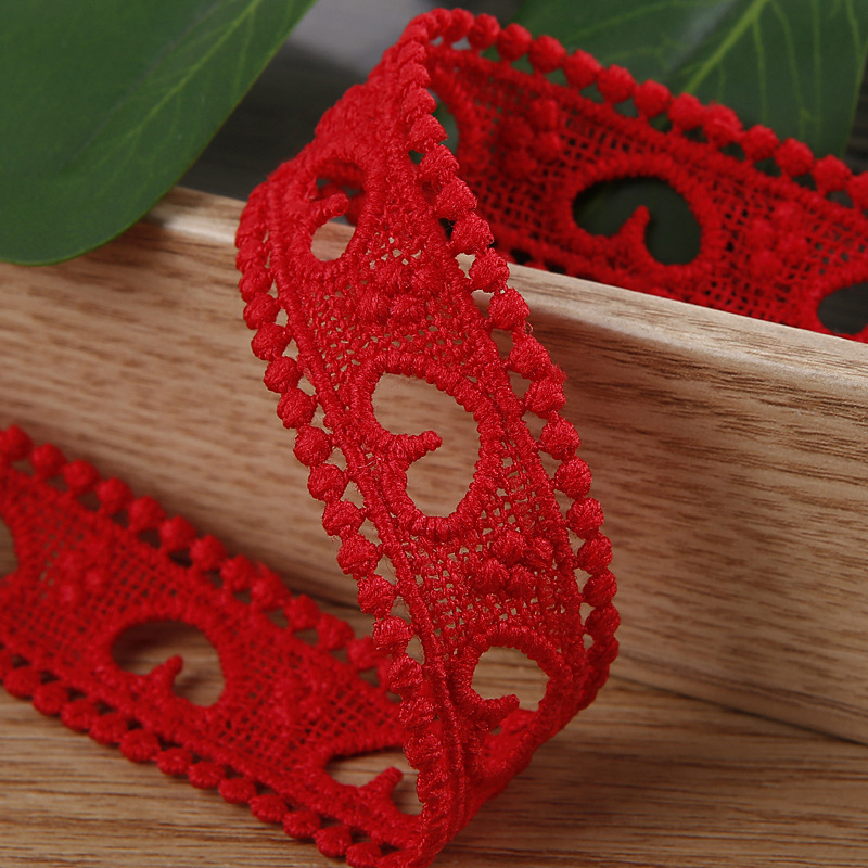 Xinya Szív alakú kötött szalag hajdísz, DIY kézműves, hajhoz és ruházathoz