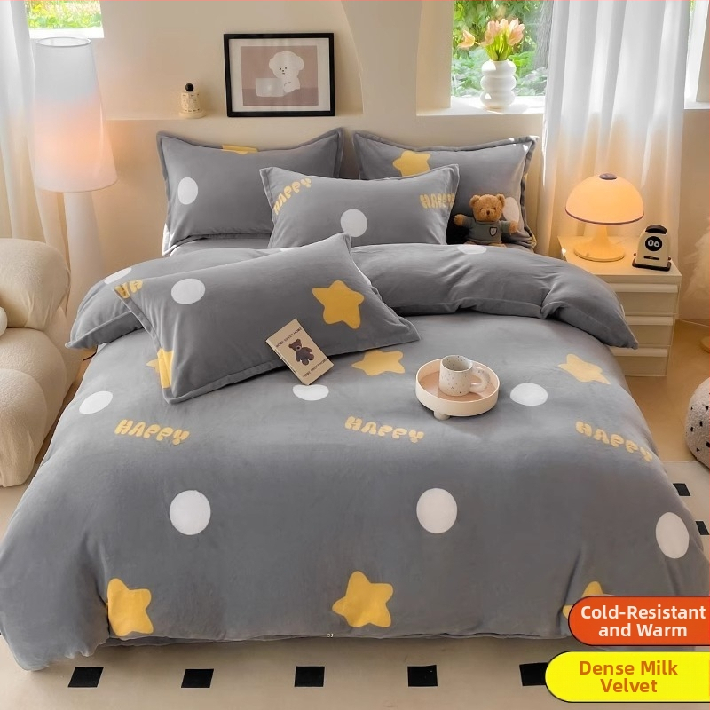 Povlak na paplón zo mliečneho velúru, dvojstranné podšitie, zimná chlpatá textúra, vzor: prúžky, geometrický, kreslený; tkanie: česanie; potlač a farbenie; povlak na paplón