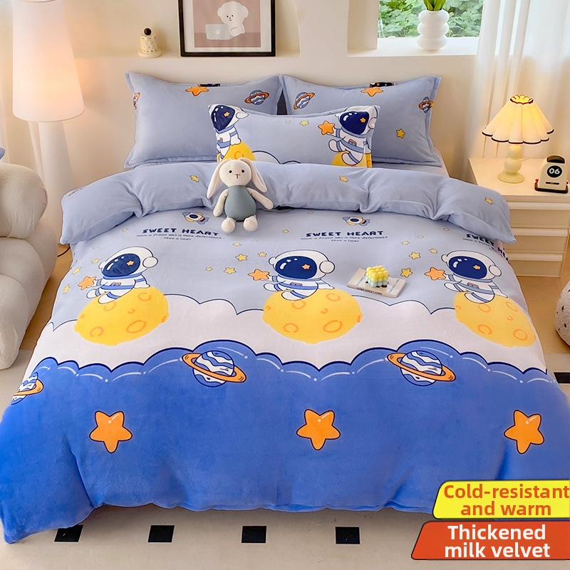 Povlak na paplón zo mliečneho velúru, dvojstranné podšitie, zimná chlpatá textúra, vzor: prúžky, geometrický, kreslený; tkanie: česanie; potlač a farbenie; povlak na paplón