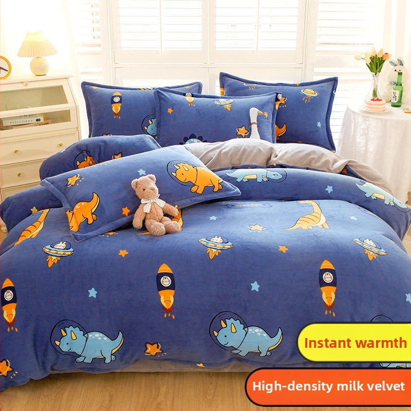 Povlak na paplón zo mliečneho velúru, dvojstranné podšitie, zimná chlpatá textúra, vzor: prúžky, geometrický, kreslený; tkanie: česanie; potlač a farbenie; povlak na paplón