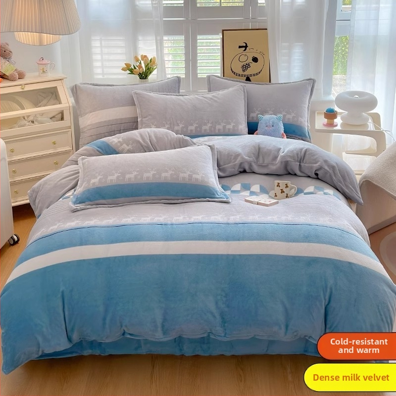 Povlak na paplón zo mliečneho velúru, dvojstranné podšitie, zimná chlpatá textúra, vzor: prúžky, geometrický, kreslený; tkanie: česanie; potlač a farbenie; povlak na paplón