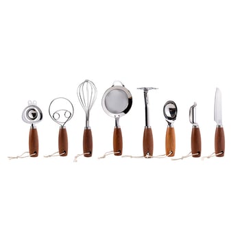 Jueshi Bățător pentru ouă cu mâner din lemn și separator de gălbenuș – Instrument din oțel inoxidabil, cu suport staționar, pentru bătut ouă, separare gălbenuș și filtrare pentru hrana bebelușilor