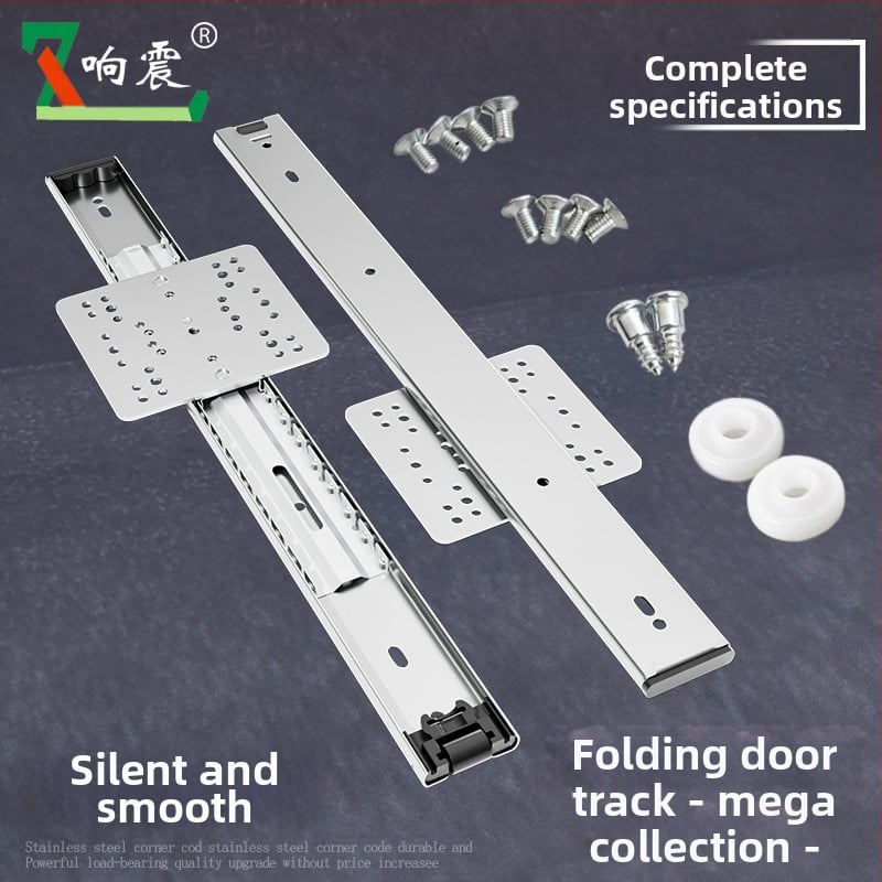 Šina za rotirajuća vrata s preklopnim mehanizmom — univerzalna primjena, materijal: hladno valjani čelik, marka Shock, moderan jednostavan stil