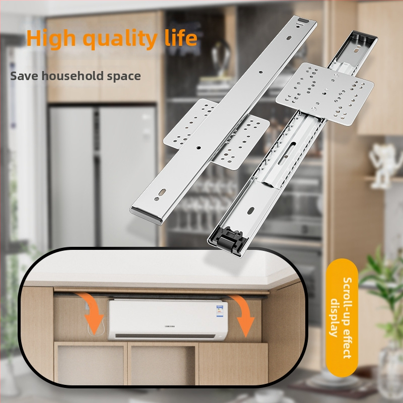 Šina za rotirajuća vrata s preklopnim mehanizmom — univerzalna primjena, materijal: hladno valjani čelik, marka Shock, moderan jednostavan stil