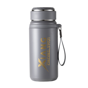 Termos cu funie pentru purtare, interior din oțel inoxidabil 316, carcasă din oțel inoxidabil 201, izolație vid 6–12 ore, logo personalizabil