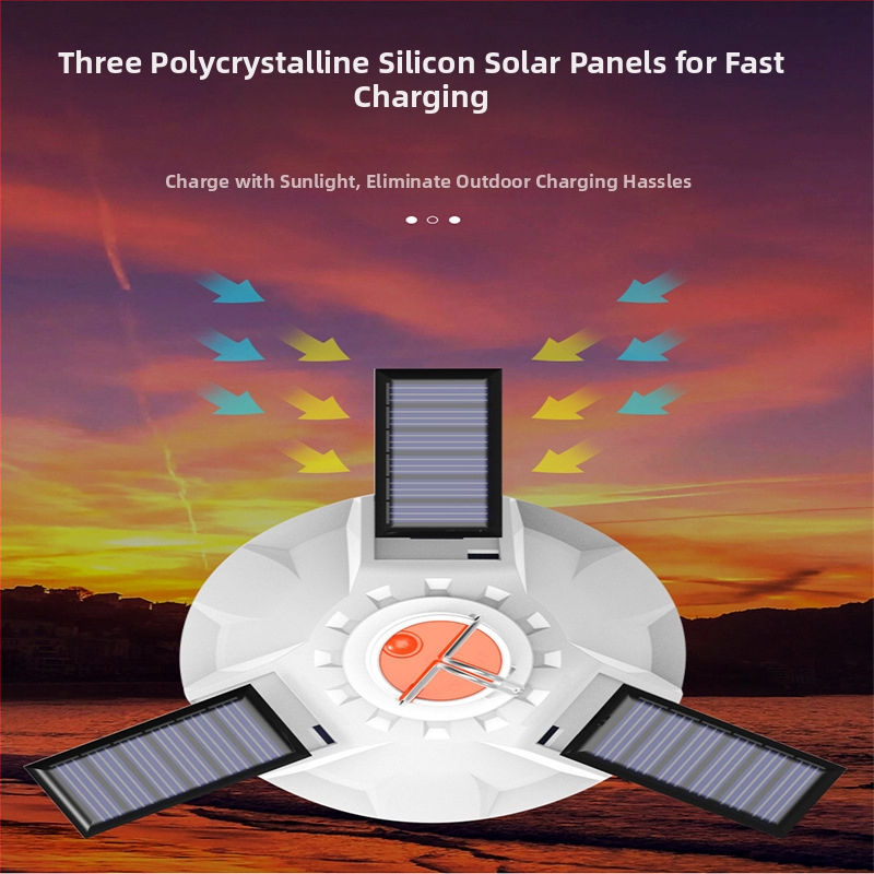 Lampă LED pentru camping, alimentare solară, baterie Li-ion încorporată, 3V, 10W, telecomandă