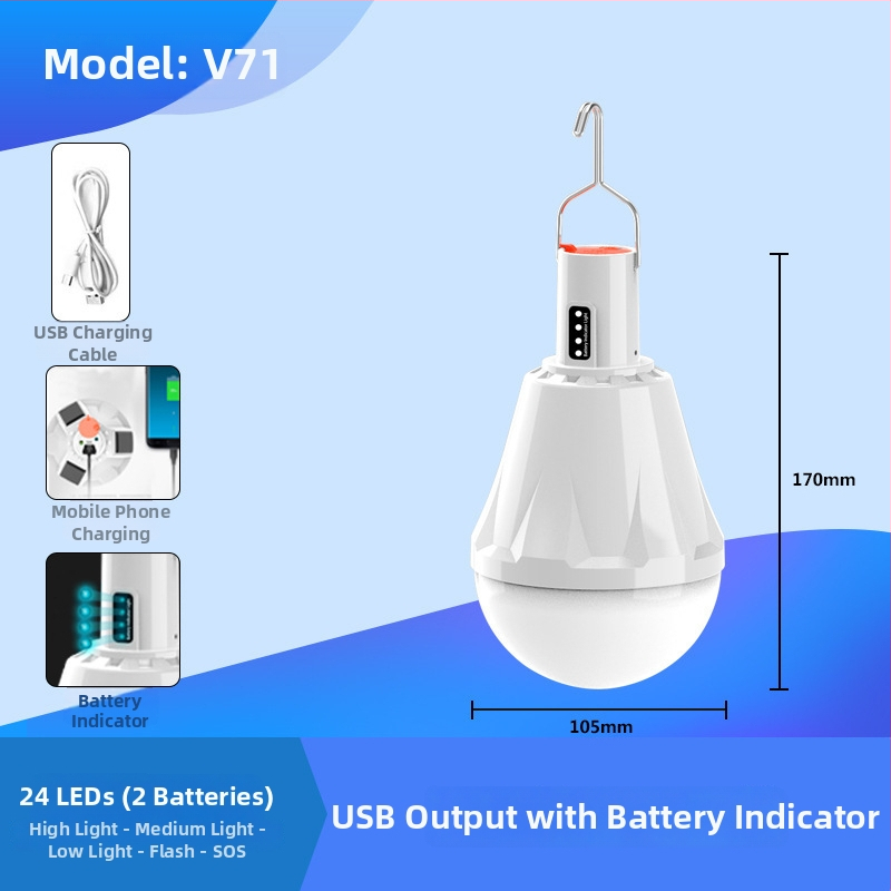 Lampă LED pentru camping, alimentare solară, baterie Li-ion încorporată, 3V, 10W, telecomandă
