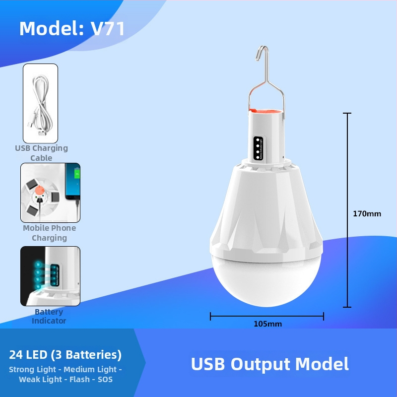 Lampă LED pentru camping, alimentare solară, baterie Li-ion încorporată, 3V, 10W, telecomandă