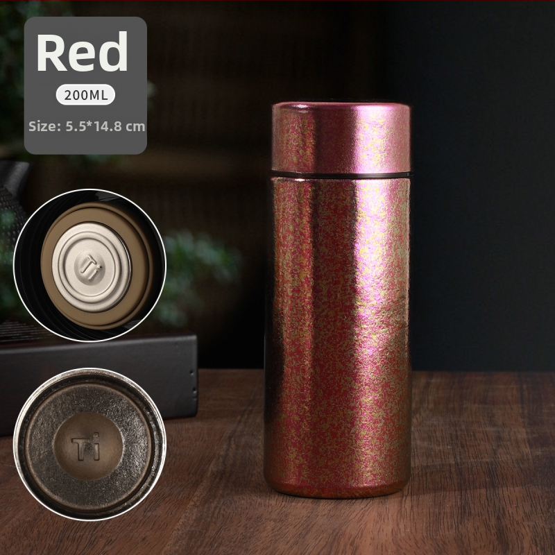 Mini vakuumski izolirani šalica, prijenosna, unutarnji 304, vanjski 201 nehrđajući čelik, 6–12 sati izolacije, odvajanje čaja i vode, prilagodba laser graviranjem, sitotisak ili 3D ispis