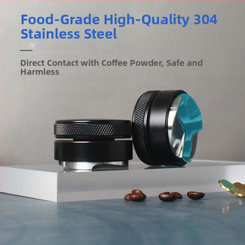 Tamper za espresso od nehrđajućeg čelika, podesiva drška, 500 g težine, za aparate za kavu, ured, dom i kafić