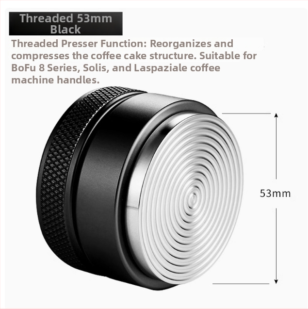 Tamper za espresso od nehrđajućeg čelika, podesiva drška, 500 g težine, za aparate za kavu, ured, dom i kafić