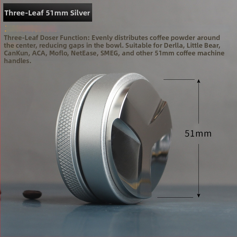 Tamper za espresso od nehrđajućeg čelika, podesiva drška, 500 g težine, za aparate za kavu, ured, dom i kafić