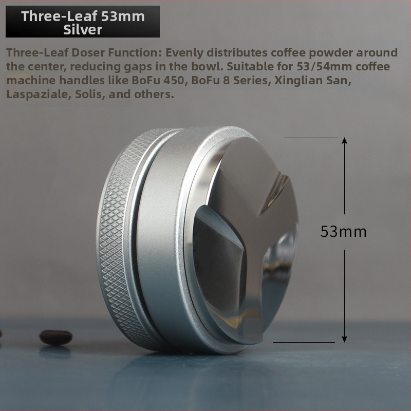 Tamper za espresso od nehrđajućeg čelika, podesiva drška, 500 g težine, za aparate za kavu, ured, dom i kafić