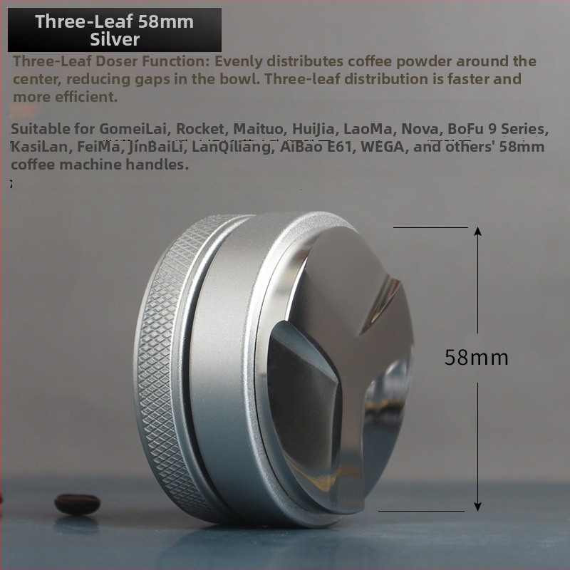 Tamper za espresso od nehrđajućeg čelika, podesiva drška, 500 g težine, za aparate za kavu, ured, dom i kafić