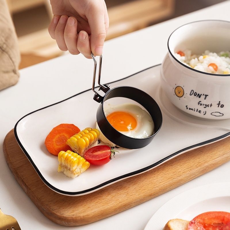 Kalup za prženje jaja — okrugli oblik, neljepljiv, za omletu i palačinke; Materijal: željezo; Marka: Unique Item