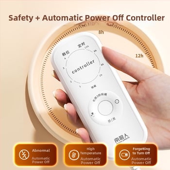 Pătură electrică Antarctic, stil Nordic, material nețesut, alimentare AC, greutate 1500 g