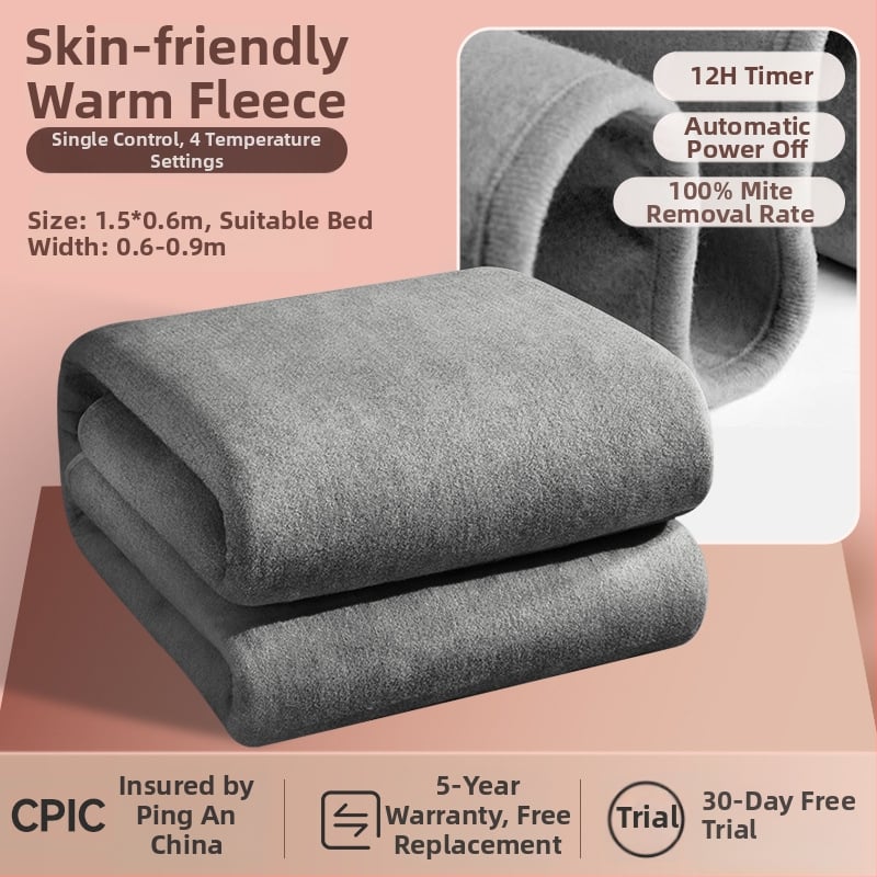 Pătură electrică Antarctic, stil Nordic, material nețesut, alimentare AC, greutate 1500 g